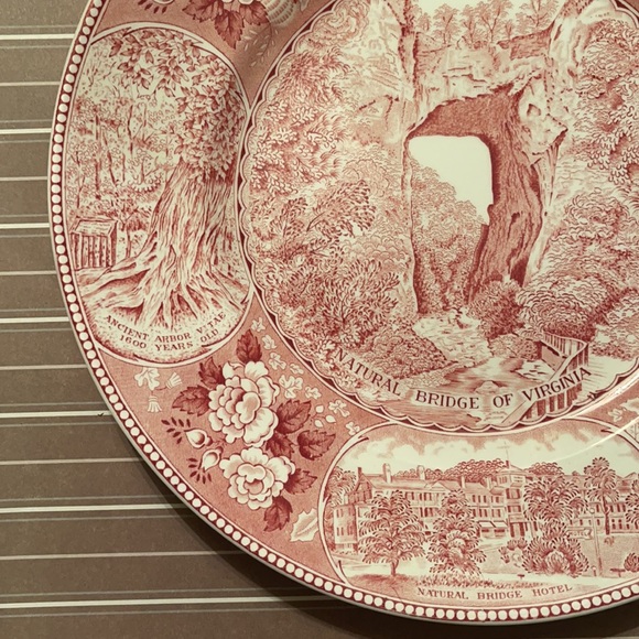 Vintage Picturesque Natural Bridge Virginia plate - Picture 5 of 14